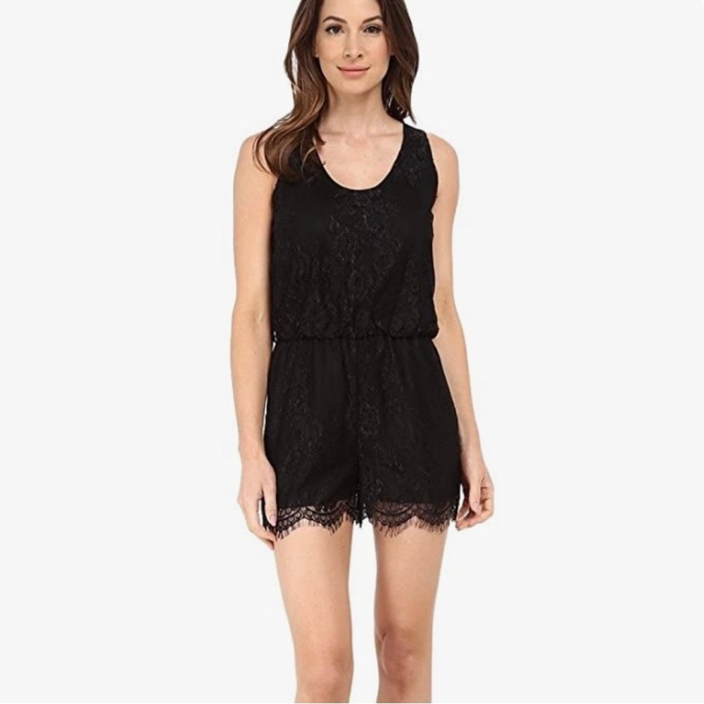 Sam Edelman Black Lace Romper